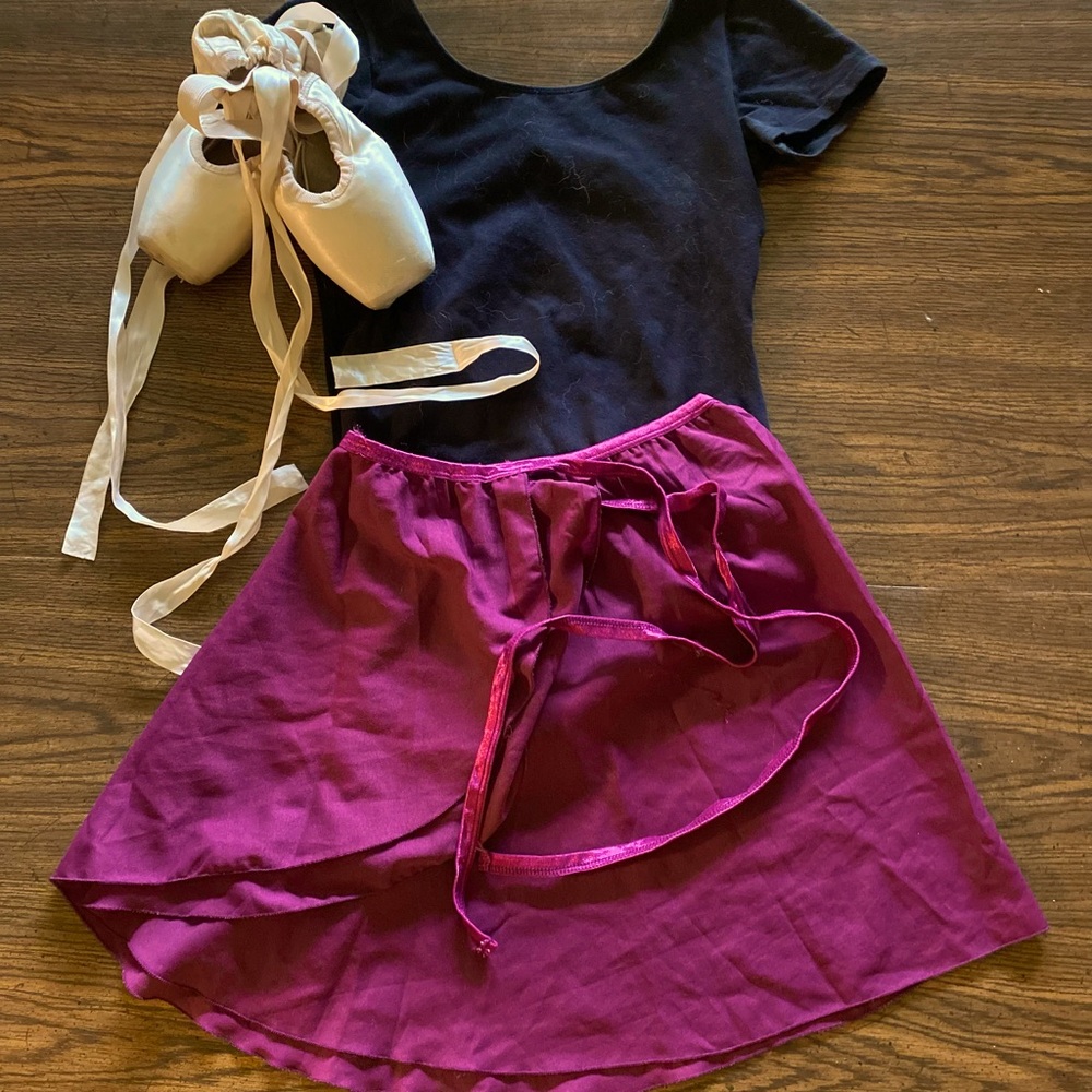 Ballet purple tie skirt